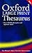 Oxford Large Print Thesaurus