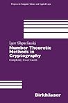 Number Theoretic Methods in Cryptography: Complexity lower bounds (Progress in Computer Science and Applied Logic, 17)