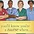 You'll Know You're A Nurse When...
