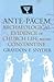 Ante Pacem: Archaeological Evidence of Church Life Before Constantine