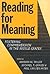 Reading for Meaning: Fostering Comprehension in the Middle Grades (Language and Literacy Series)