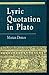 Lyric Quotation in Plato
