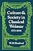 Culture and Society in Classical Weimar 1775–1806