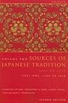 Sources of Japanese Tradition, Volume 2 Part 1 1600 To 1868