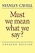 Must We Mean What We Say?: ...