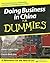 Doing Business in China For...