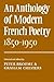 An Anthology of Modern French Poetry by Graham Chesters An Anthology of Modern French Poetry by Graham Chesters