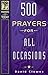 500 Prayers for All Occasions by David Clowes