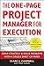The One-Page Project Manager for Execution by Clark A. Campbell
