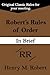 Robert's Rules Of Order (In Brief)
