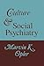 Culture and Social Psychiatry