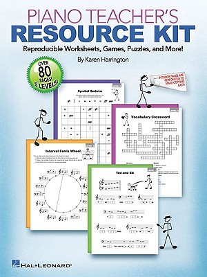Piano Teacher's Resource Kit by Karen Harrington | Reproducible Worksheets, Games, and Puzzles for Piano Teachers | Educational Piano Library for Private and Group Instruction | Perfect for Teachers (Paperback)