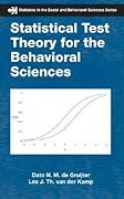 Statistical Test Theory for the Behavioral Sciences