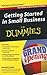 Getting Started in Small Business For Dummies by Veechi Curtis