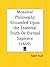 Mosaical Philosophy Grounded Upon the Essential Truth Or Eternal Sapience