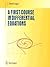 A First Course in Differential Equations (Undergraduate Texts in Mathematics)