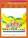 Alfred's Basic Piano Library Technic, Bk 1A