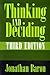 Thinking and Deciding by Jonathan Baron