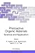 Photoactive Organic Materials: Science and Applications (NATO Science Partnership Subseries: 3, 9)