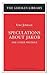 Speculations about Jakob: Uwe Johnson: and other writings (German Library)