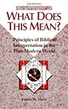 What Does This Mean? by James W. Voelz