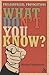 What Don't You Know? Philosophical Provocations