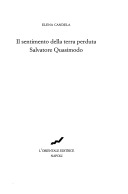 Il sentimento della terra perduta: Salvatore Quasimodo (Paperback)