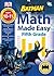 Math Made Easy Fifth Grade Workbooks (Batman)