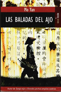 Portada de Las baladas del ajo, de Mo Yan