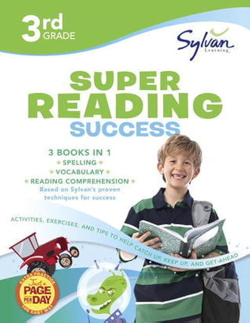 3rd Grade Jumbo Reading Success Workbook: 3 Books in 1--Spelling Success, Vocabulary Success, Reading Comprehension Success; Activities, Exercises & ... Ahead (Sylvan Language Arts Jumbo Workbooks)