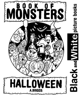 Book of Monsters - Halloween - (Black Lines Only - eBook Version)