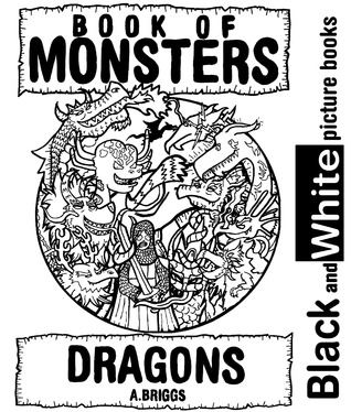 Book of Monsters - Dragons - (Black Lines Only - eBook Version)