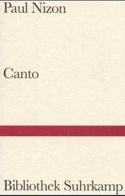 Canto. (Hardcover)