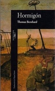 Portada de Hormigón, de Thomas Bernhard