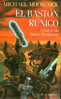 Portada de El bastón rúnico, de Michael Moorcock