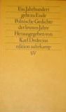 Ein Jahrhundert geht zu Ende: polnische Gedichte der letzten Jahre