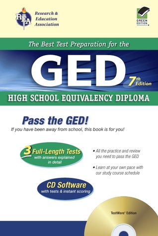 GED w/ CD-ROM (REA) - The Best Test Prep for the GED: 7th Edition