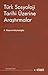 Türk Sosyoloji Tarihi Üzerine Araştırmalar