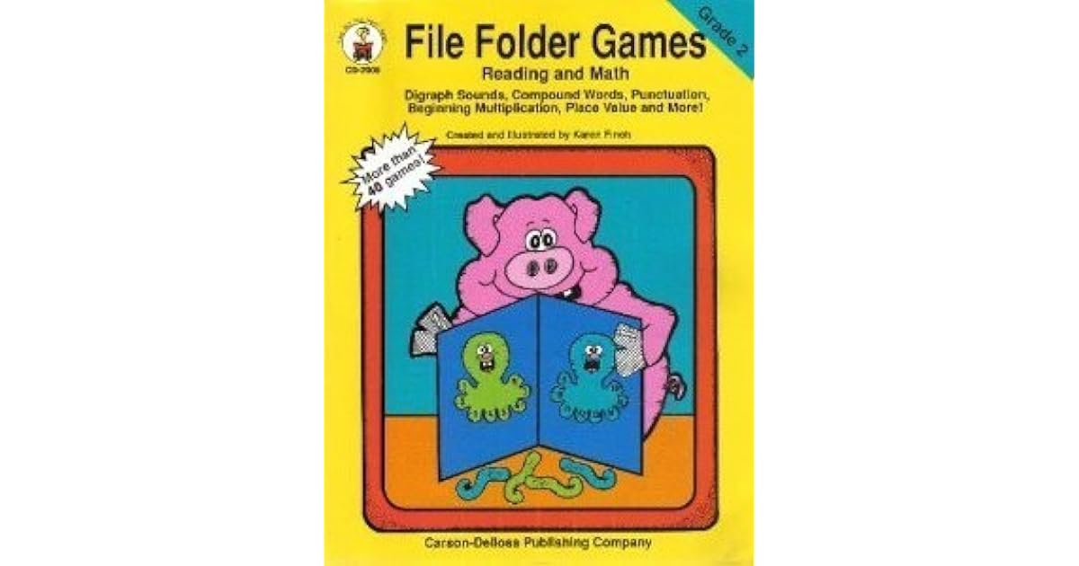 File Folder Games Reading and Math Grade 2 by Karen Finch