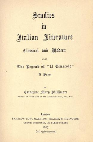Studies in Italian Literature, Classical and Modern
