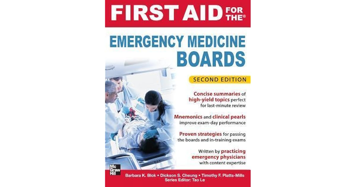 First Aid for the Emergency Medicine Boards by Barbara K. Blok