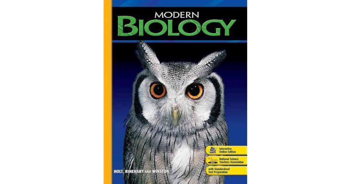 Modern Biology Holt Rinehart And Winston