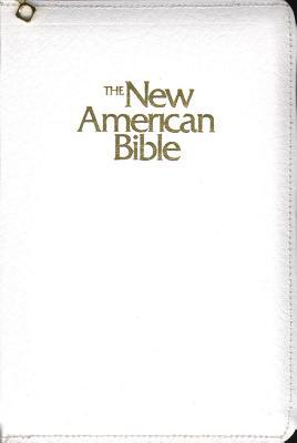 New American Bible Catholic Gift Imitation Leather White With Zipper