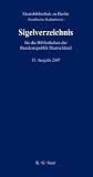 Sigelverzeichnis für die Bibliotheken der Bundesrepublik Deutschland (German Edition)