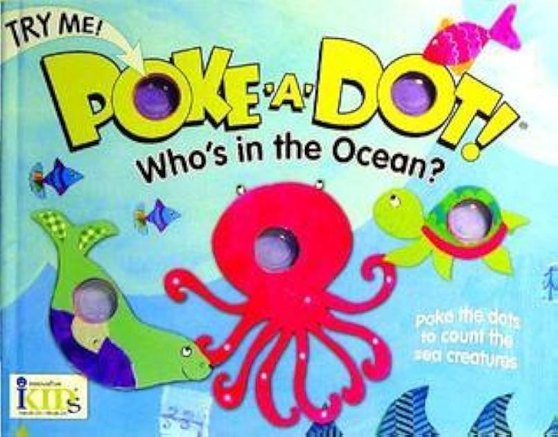 Melissa & Doug Children's Book - Poke-a-Dot: Who’s in the Ocean (Board Book with Buttons to Pop)