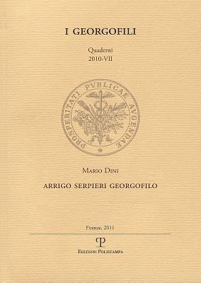 I Georgofili Quaderni 2010-VII. Arrigo Serpieri Georgoilo (Italian Edition)