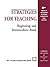 Strategies for Teaching Beginning and Intermediate Band (Strategies for Teaching Series)