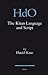 The Kitan Language and Script by Daniel   Kane
