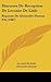 Discours De Reception De Leconte De Lisle: Reponse De Alexandre Dumas Fils (1887) (French Edition)