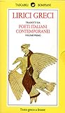 Lirici Greci Tradotti da Poeti Italiani Contemporanei